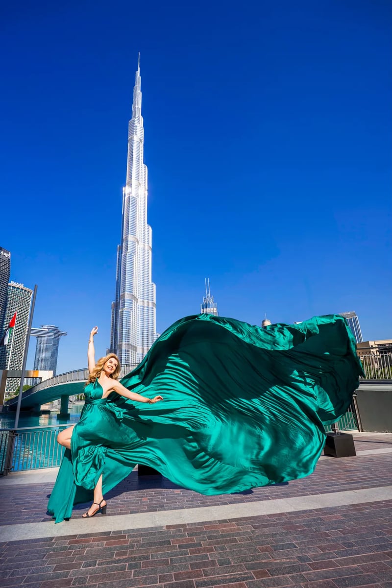 Emerald flying dress dubai